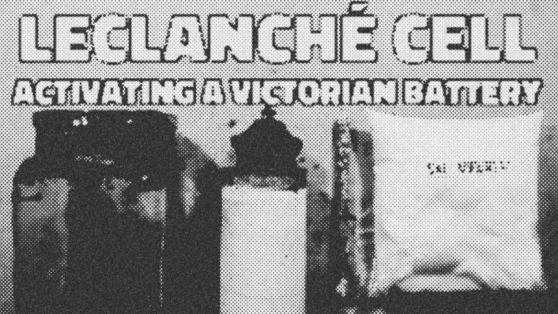 Victorian Leclanché cell powers modern electronics after 150 years in attic