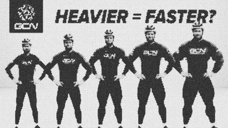 Aerodynamics trump weight on flat terrain for road cyclists